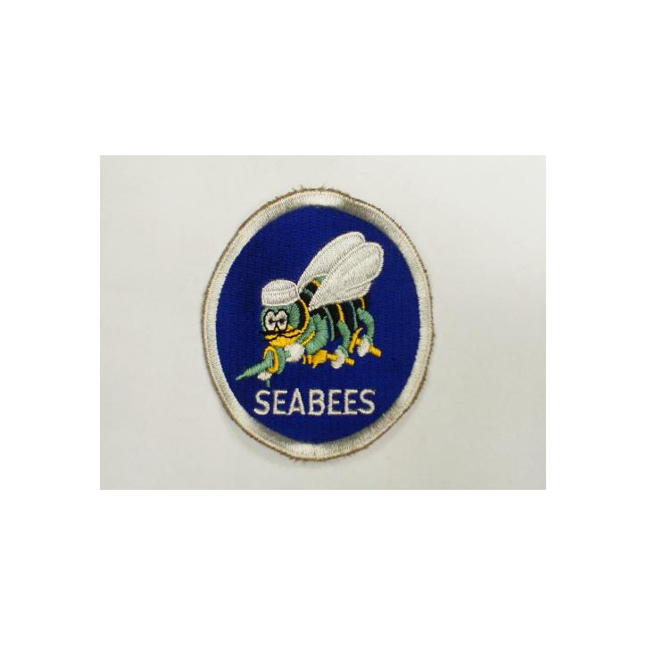 Patch US Air Force SEABEES  bordure blanche