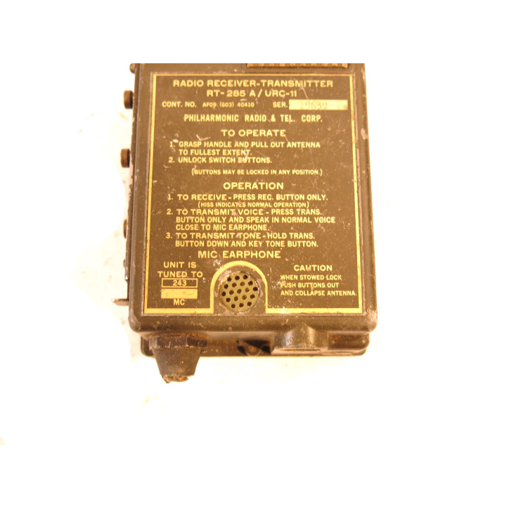 Radio talkies RT- 285 A  US Army Vietnam ref 95