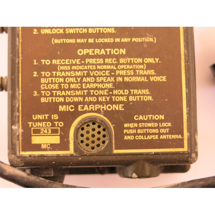 Radio talkies RT- 285 A  US Army Vietnam Ref 89