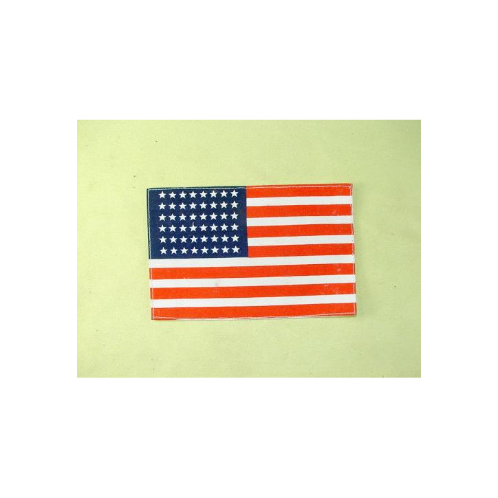 Drapeau de manche  pour veste  parachutiste US 39/45  15 cm x 10 cm ref bo 161 
