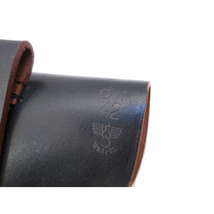 Etui cuir PA  Mauser 1934 couleur noir dvr 42 ref Mil 55 