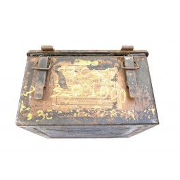 Caisse métal pour 800 cartouches calibre 303 British FN Ref be 69 