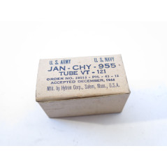 Tube radio US Army VT 121 dans sa boite 1943 box 208