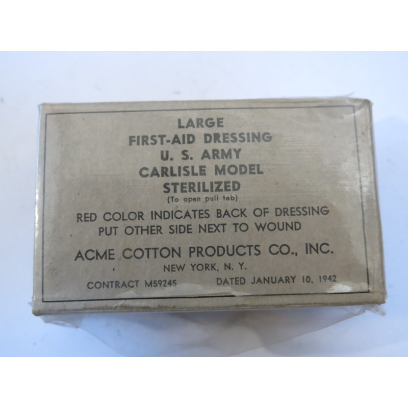 Pansement US Army large first aid dressing 