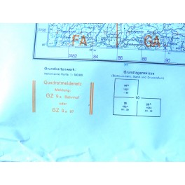 Carte d'état major Allemand 1943 Region Italie Nr 10 Tarvis Jdria