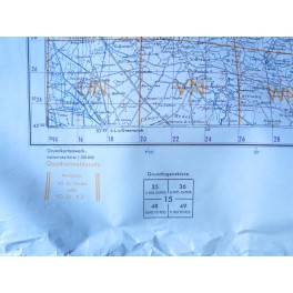Carte d'état major Allemand 1943 Region Italie Riva -Verona 