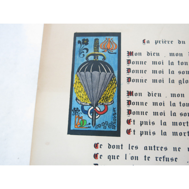 Affiche la prière du para Français 