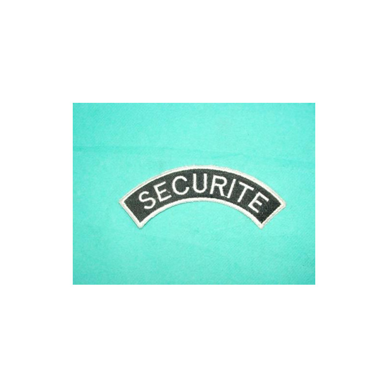 Ecusson d'epaule  tissu SECURITE ref bo 158