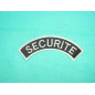 Ecusson d'epaule  tissu SECURITE ref bo 158