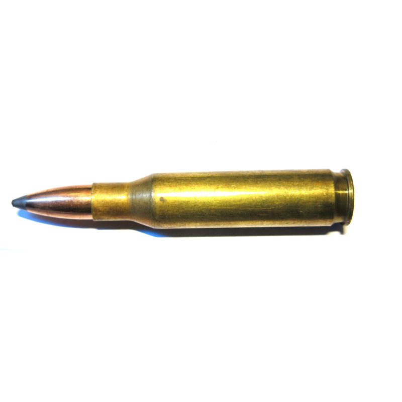 Cartouche calibre 7-08 pointe plastique orange