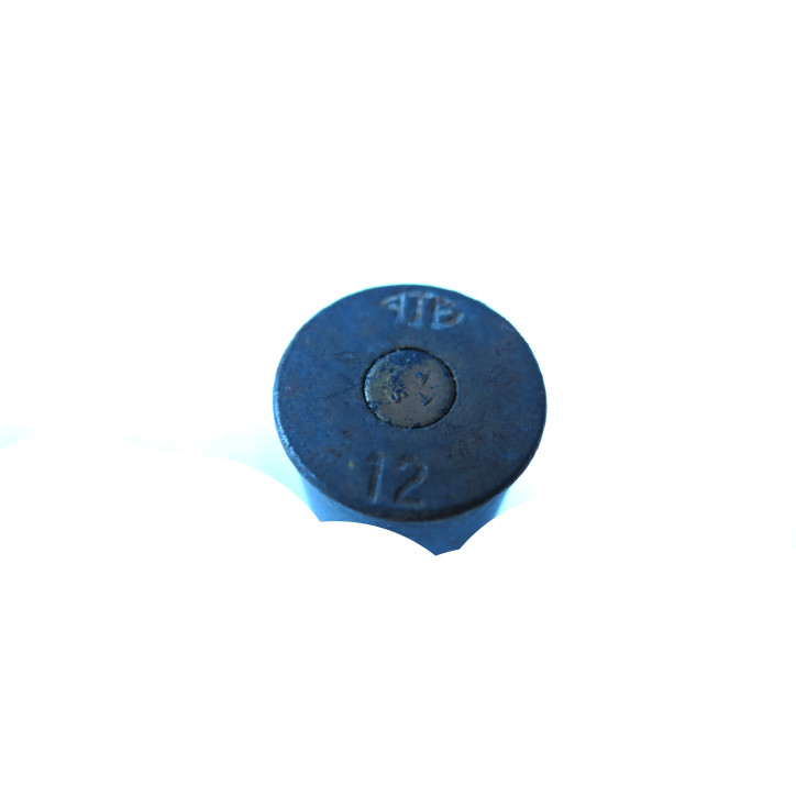 Cartouche calibre 12 militaire ATE étui acier laqué 
