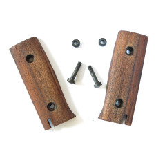 Paire de plaquettes bois lisse avec vis de baionnette Mauser  98k
