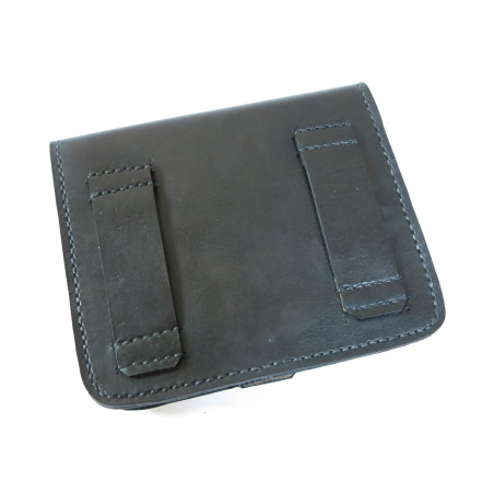 Black leather pouch for Lebel