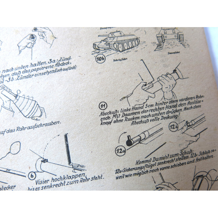 Notice originale Wh panzerfaust  1944 