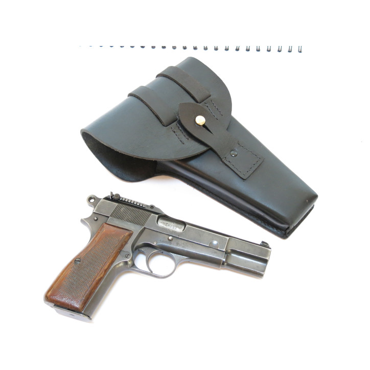 Etui cuir noir pour Browning GP35 