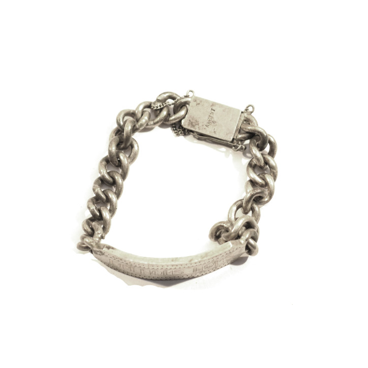 Gourmette argent Stefko Louis R US Army 39/45 