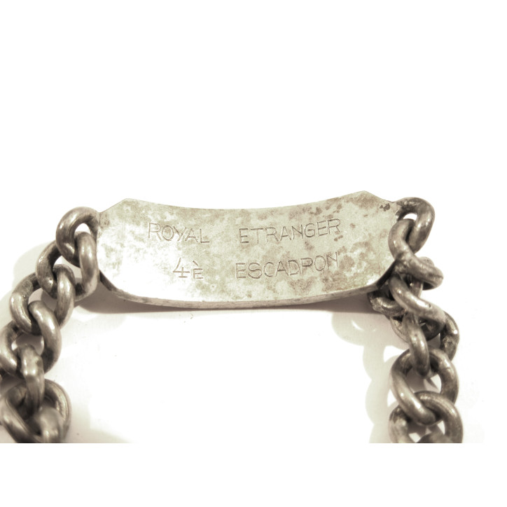 Gourmette argent Stefko Louis R US Army 39/45 
