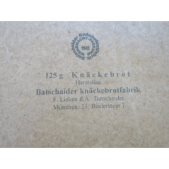 Boite carton vide pain Allemand Knackebrot Wh 39/45 ref bo40