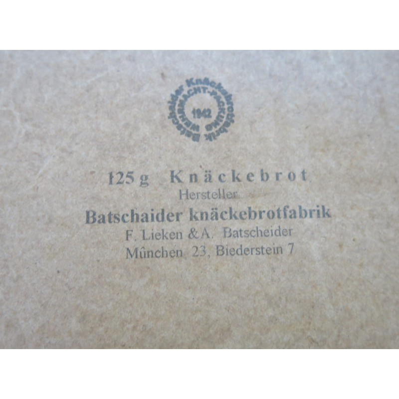 Boite carton vide pain Allemand Knackebrot Wh 39/45 ref bo40