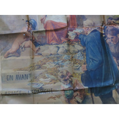 Affiche originale 2° emprunt de la defense Nationale  1916