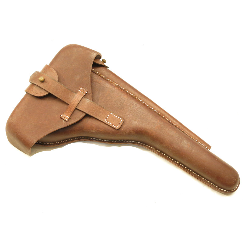 Etui cuir P08 Luger Artillerie fauve  Ref et 49 