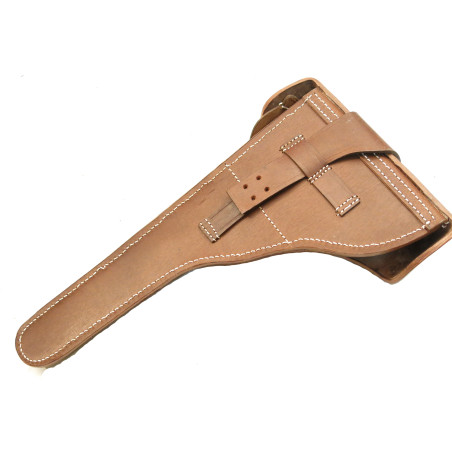 Etui cuir P08 Luger Artillerie fauve Ref et 49
