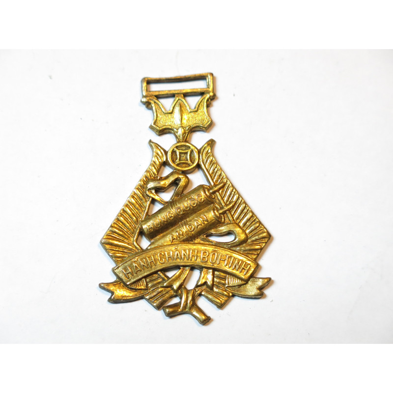 Médaille Service administratif 1 classe sud Vietnam sans ruban Réf un bo12