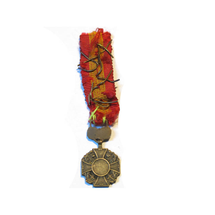 Médaille miniature de la vaillance 5 palmes 2 étoiles sud  Vietnam Réf bo4 