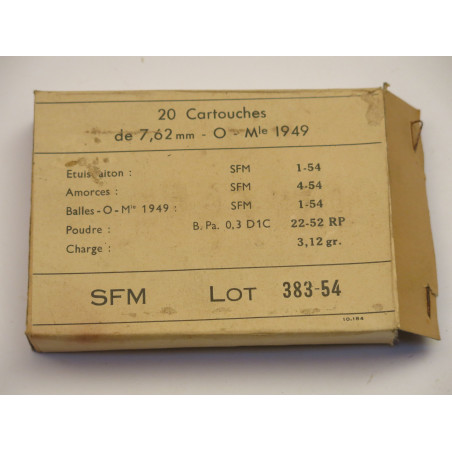 Boite vide 30-06 France SFM 1954 c31