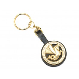 Porte clé Air France Hippocampe ailé couleur doré  ref bo 107
