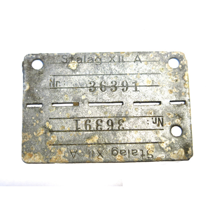 Plaque originale d'identification  STALAG Ref 36391