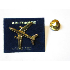 Pin's avion Airbus A 320  Air France doré ref bo 45