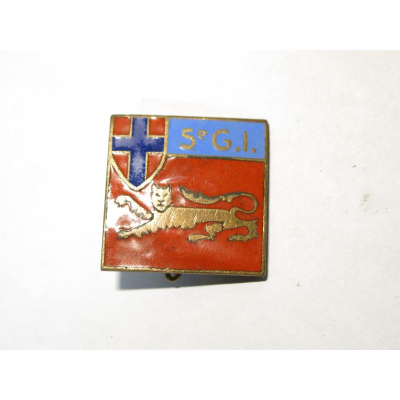 Insigne 5 GI Groupement Infanterie  Ref bo 18