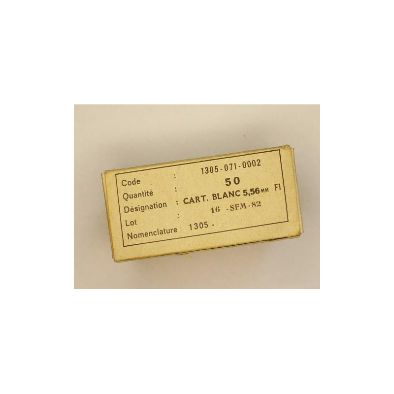 Boite 5.56 a  blanc SFM ref  A 130