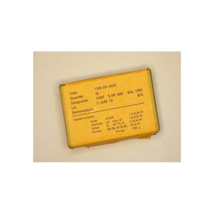 Boite 5.56 ALM ref A 123   c28