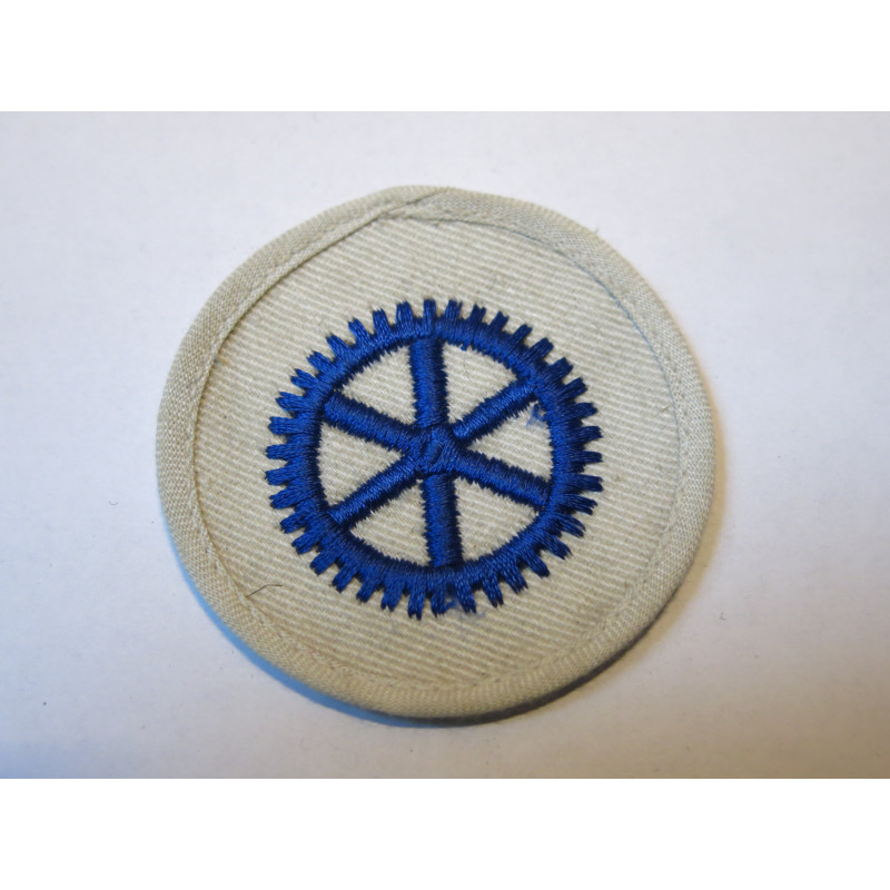 Insigne original  tissu Kriegsmarine technique  rond   ref 13