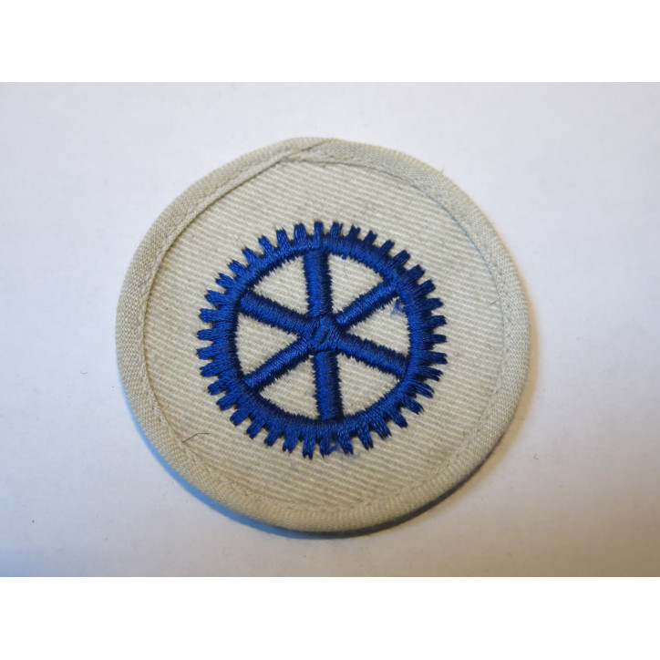 Insigne original  tissu Kriegsmarine technique  rond   ref 13