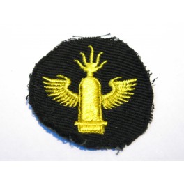 Insigne original  tissu Kriegsmarine artillerie cotiere rond  ref  17