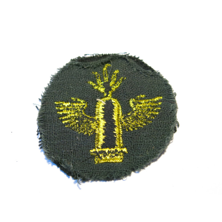 Insigne original  tissu Kriegsmarine artillerie cotiere rond   in 17 ref bo 35