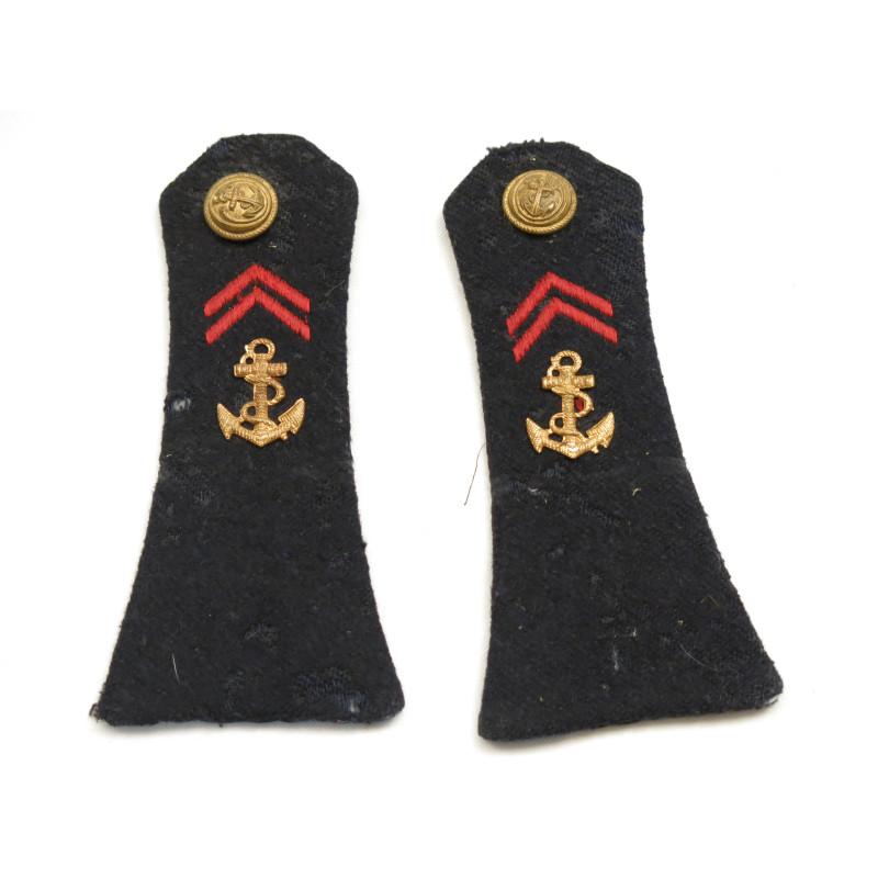 Paire de pattes d epaules Luft passepoil rouge