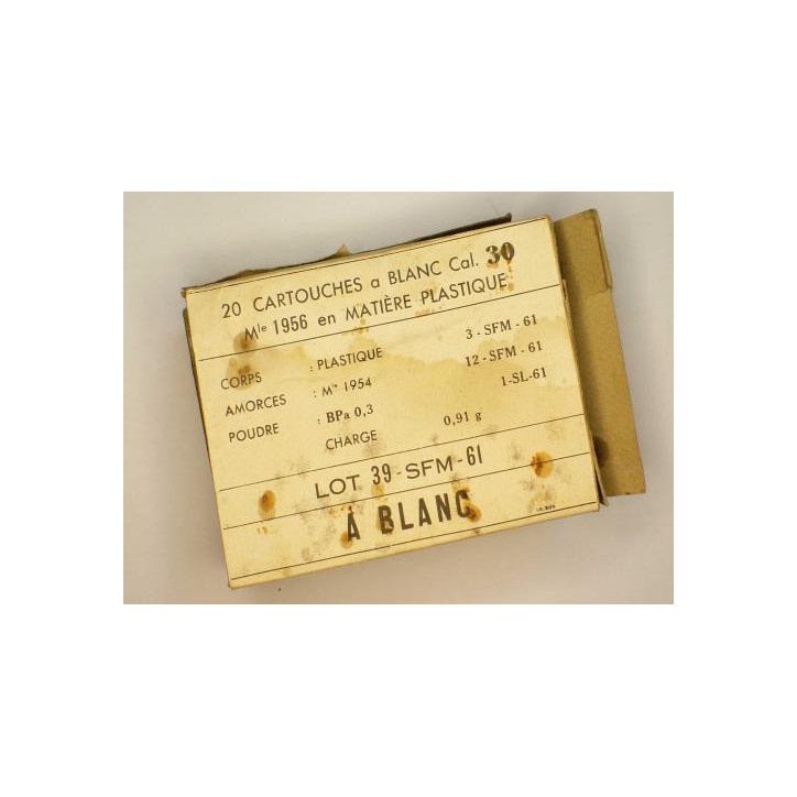 Boite vide cartouche cal 30-06 a blanc réf c28