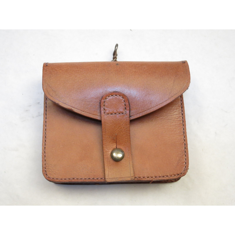 Lebel brown leather pouch ammunution 