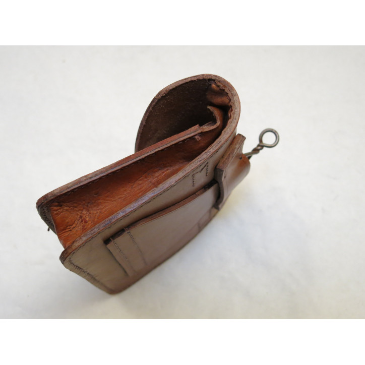 Cartouchière fusil Lebel en cuir fauve