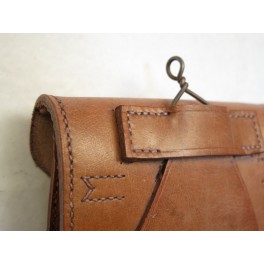 Lebel brown leather pouch ammunution 