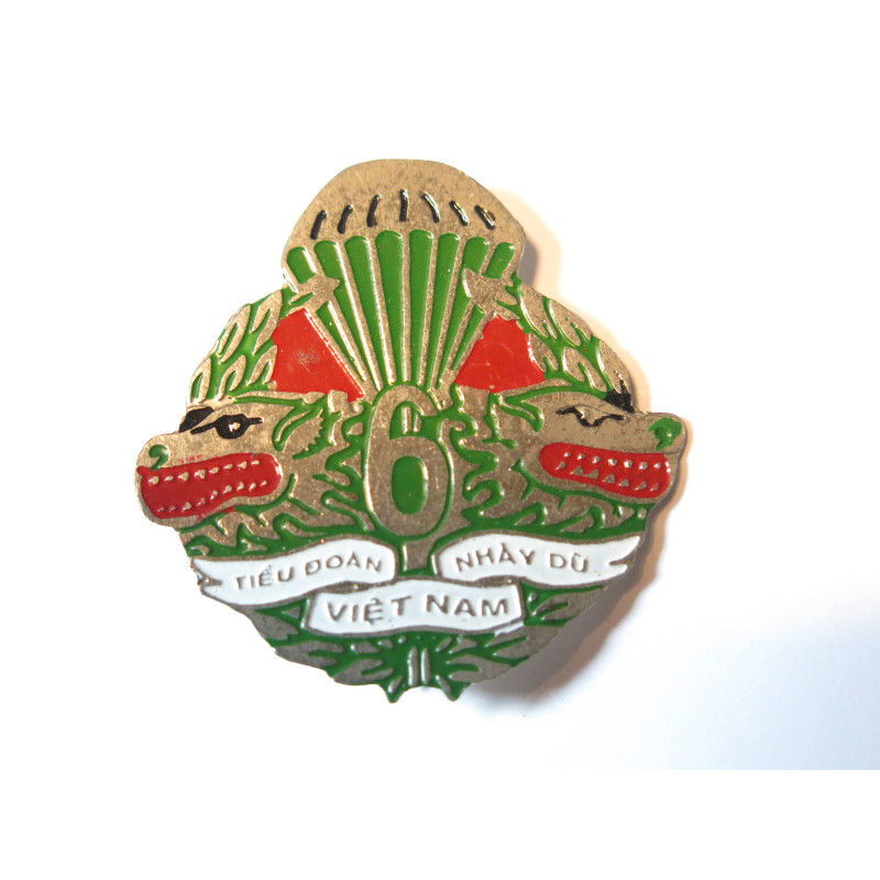 Insigne 6 TDND Airborne ARVN Vietnam can beer ref bo 13  new