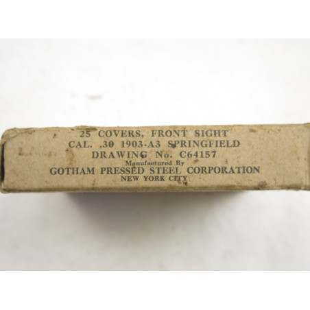 Boite vide ORIGINALE pour 25 proteges guidons Springfield 1903   39/45