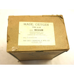 Boite vide masque USAF type A14 daté 1944 ref bo 58