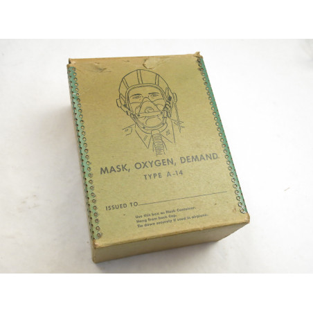 Boite vide masque USAF type A14 daté 1945 ref bo 98