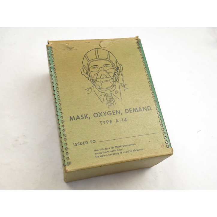 Boite vide masque USAF type A14  daté 1945 ref bo 98 