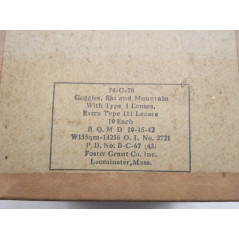 Boite vide originale 10 lunettes Goggles Ski mountain US 39/45